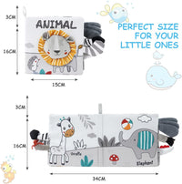Vicloon Baby Soft Cloth Books - Gray Lion - image 2