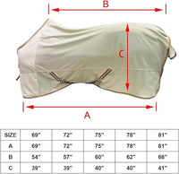 BARN & STABLE Breathable and UV Protective Tear-Resistant Mesh Horse Fly Sheet Comfy Equine Summer Sheet with Removable Web Leg Straps