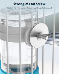 Pawfly 2 Pcs Bird Water Dispenser, Automatic Water Feeder - 1 PC / Blue - image 3