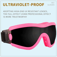 Medium Dog Sunglasses with Adjustable Strap UV Protection, Winproof Puppy Sunglasses, Suitable for Dogs Eyes Protection，Soft Dog Goggles