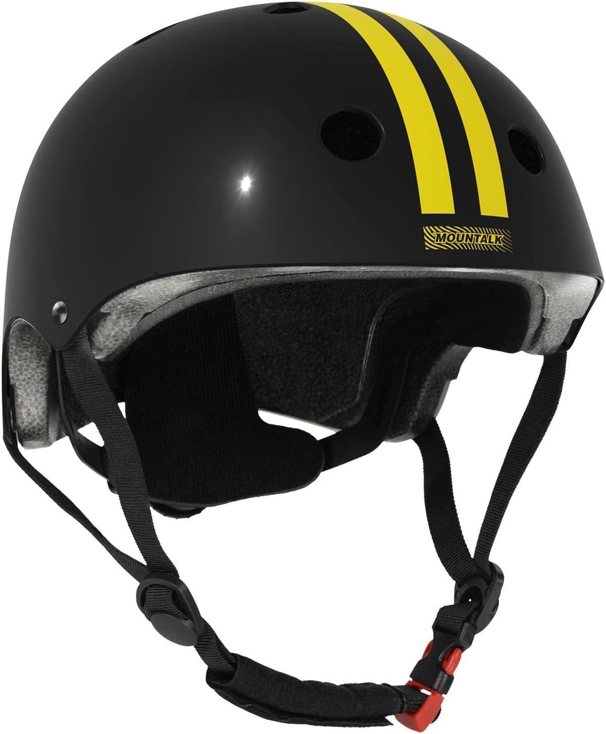 MOUNTALK Kids/Toddler Bike Helmet - Shiny Black Yellow / Small