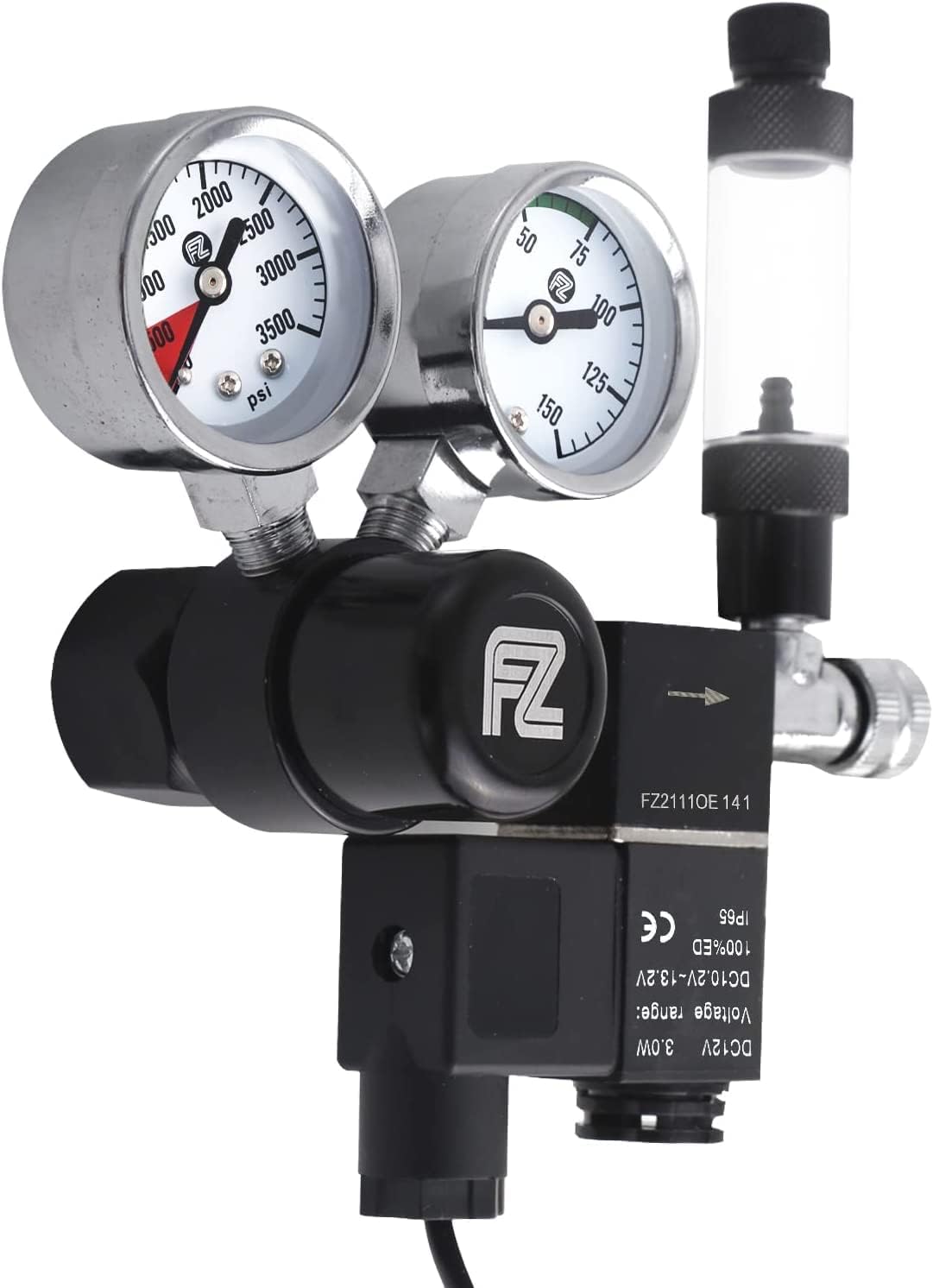 FZONE Aquarium CO2 Regulator for CGA320 Side Open CO2 Cylinder – Essentials for Fish - image 3