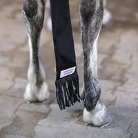 UltraFlex Tail Bag with Fringe | Color Black | Protects Horse Tails | Natural Feel Fringe | UV Protection | Easy to Clean | Stable Essential