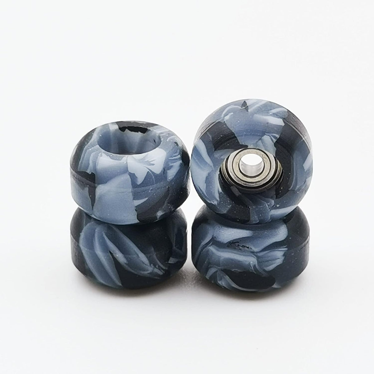 RACOFSB fingerboard wheels with bearings in black mix swirl color, set of 4 - view 10