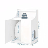 Large Cat Litter Box Enclosures,Litter Robot Enclosure,Hidden Litter Box Furniture,Hidden Cat Washroom Furniture with Door,Kitty Litter Box Furniture with Hidden Storage As Sideboard Cabinet