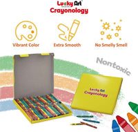 Lucky Art Crayonology bulk crayons, 20 individually wrapped 4-packs of red, yellow, blue and green - view 9