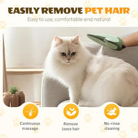 All-in-One Grooming Mist Glove for Pets, Upgrade Efficient Pet Hair Remover Gloves Grooming Spray Comb, Gentle Deshedding Efficient for Dogs & Cats (Green)