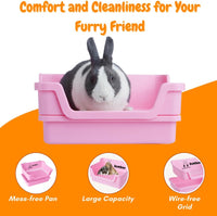 HoppScotch.bun Bumbox Large Rabbit Litter Box - Pink / Large - image 3