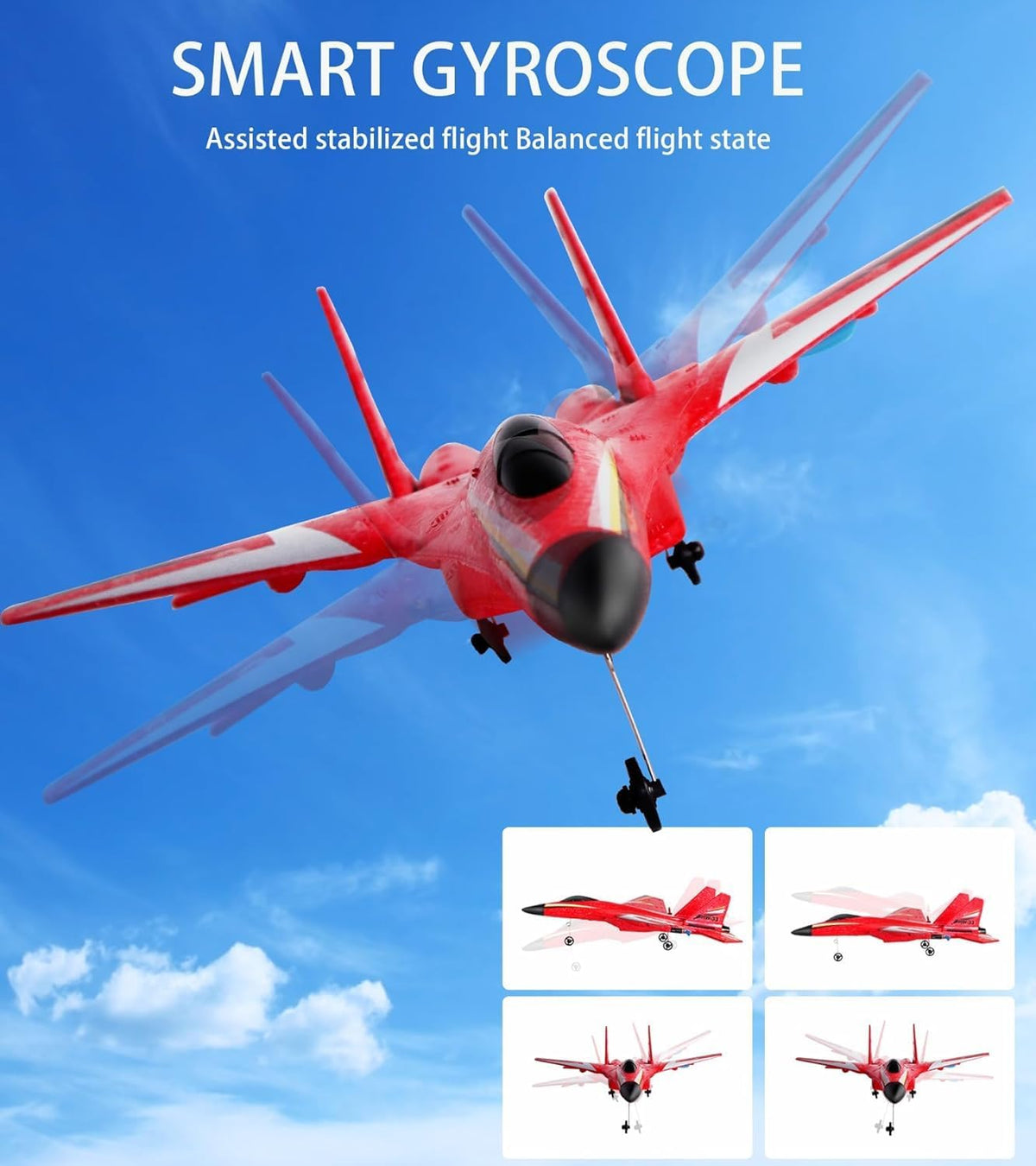 Crohorizon foam RC airplane for beginners with six-axis gyro and lights - view 18