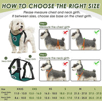 SlowTon Dog Seat Belt and Harness for Car, B M - Green / Medium - image 2