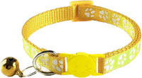 2 Pack Breakaway Cat Collars with Bells - Yellow - image 3