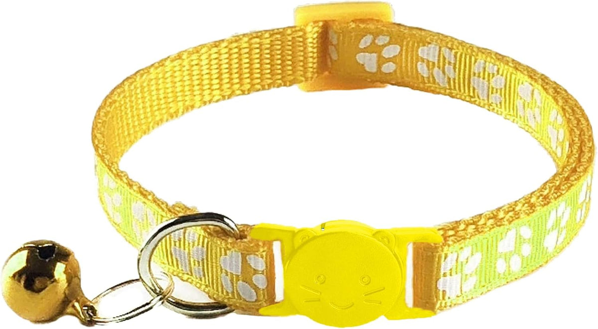 2 Pack Breakaway Cat Collars with Bells - Yellow - image 3