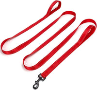 10FT Dog Leash with Traffic Handle Reflective Large Medium Dogs – Essentials for Dogs - 10ft x 1 in / red