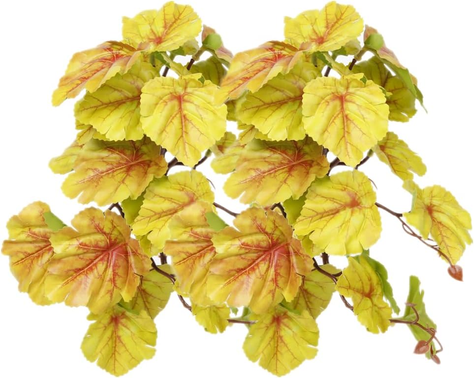 2Pack Reptile Plants for Terrarium - F-fake Heuchera Micrantha Yellow