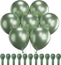Mr. Pen, Balloons Assorted Colors - Metallic Green / 54 Pack