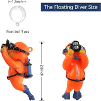 onesimcr Floating Fish Tank Decorations, Aquarium Decorations - Orange - image 3