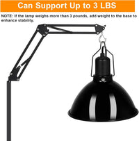Reptile Lamp Stand Reptile Light Stand – Essentials for Reptiles And Amphibians - 15.7-74.3 inches (without Lampshade) - image 4