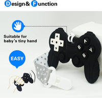 Cool Remote Game Control Teething Toy for Babies 0-6-12 Months - Black - image 4
