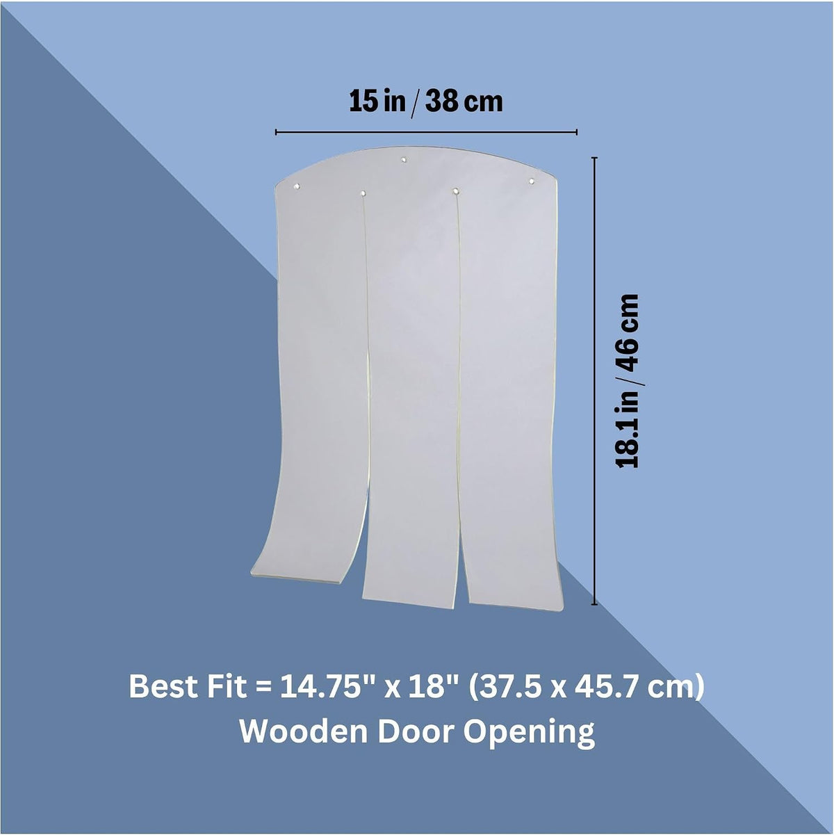 Trixie Vinyl Dog Door Flap - 15 x 18 inch - image 2