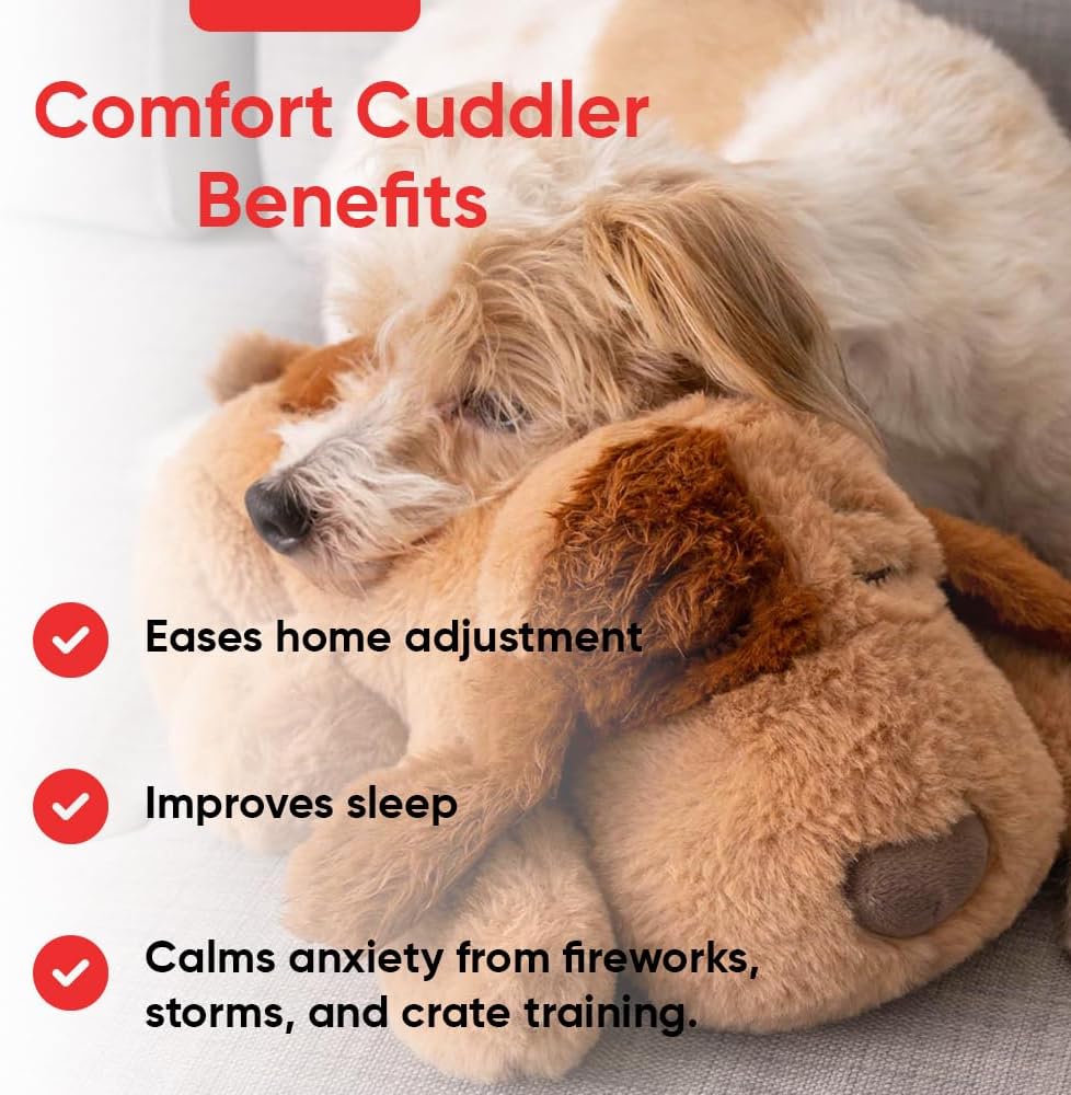 iHeartDogs Heartbeat Puppy Toy, Comfort Cuddler Pillow - image 2