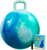U&C Planet Hopper Ball, 18In Bouncy Ball with Handle for Kids Ages 3-6 – Fun for Kids & Family - 3-6 Years / Blue
