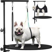 Dog Grooming Table Arm, 35-Inch Adjustable Clamp with Hammock – Essentials for Dogs