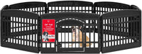 IRIS USA 4-Panel Dog Playpen, Pet Enclosure - 8 Panel - 24" H / Black