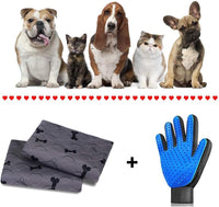 Washable Dog Pee Pads with Free Grooming Gloves - 48x60 Inch (Pack of 2) - image 2