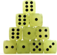 Smartdealspro 10-Pack D6 Six Sided Glow in The Dark Dice Die for DND - 16mm(10pcs) - image 3