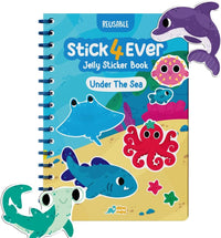 Stick4Ever Jelly Sticker Book, for Kids, Waterproof - Under The Sea