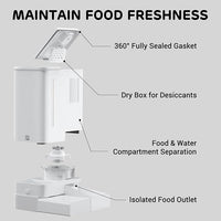 FW54 5G/2.4GHz WiFi Automatic Feeder and Waterer 2-in-1 Set for Pets, 300 oz Large Capacity for 2 Weeks, Perfect for Working Parents
