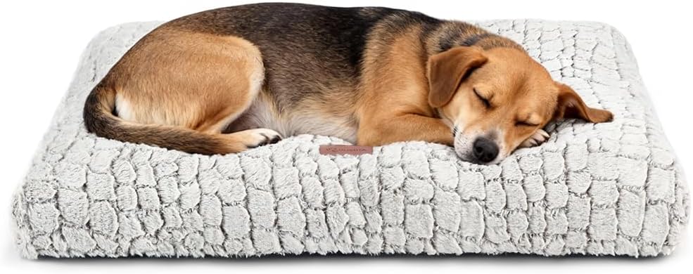 Dog Bed Crate Pad for Small Dogs 24"x18" Coffee – Essentials for Dogs - Large 36"x24" / Coffee