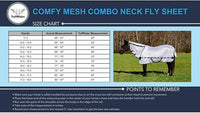 TuffRider Comfy Mesh Combo Neck Fly Sheet - White - 72