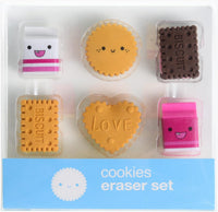 Donut Erasers for Kids, 24 Pieces 3D Cute Food Puzzle Mini Eraser, Cool Fun Take Apart Desk Pet - COOKIE - image 3