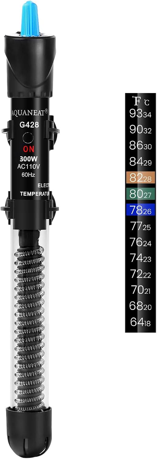 AQUANEAT Aquarium Heater, 50W Fish Tank Heater - 300W