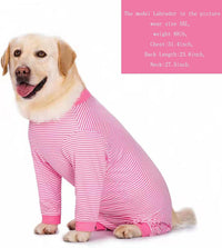 Yeapeeto cotton spandex dog onesie recovery suit with legs - view 4