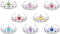 S & E Teacher's Edition 8 pack princess tiaras in 8 gemstone colors
