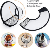 Vivifying Cat Cone Collar– Lightweight Soft Edge Recovery Cone for Small Cats, Adjustable Plastic Elizabethan Anti-Lick E-Collar for Post-Surgery Protection (S, Neck Fit Range 5.6-6.8Inches)