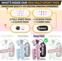 Skitch kids protective gear set with knee pads, elbow pads, wrist guards and bag - view 8