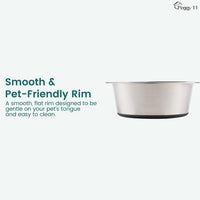 Deep Stainless Steel Dog Bowls, 3 US Cup Each - 2 Bowls / 3 Cups - image 4
