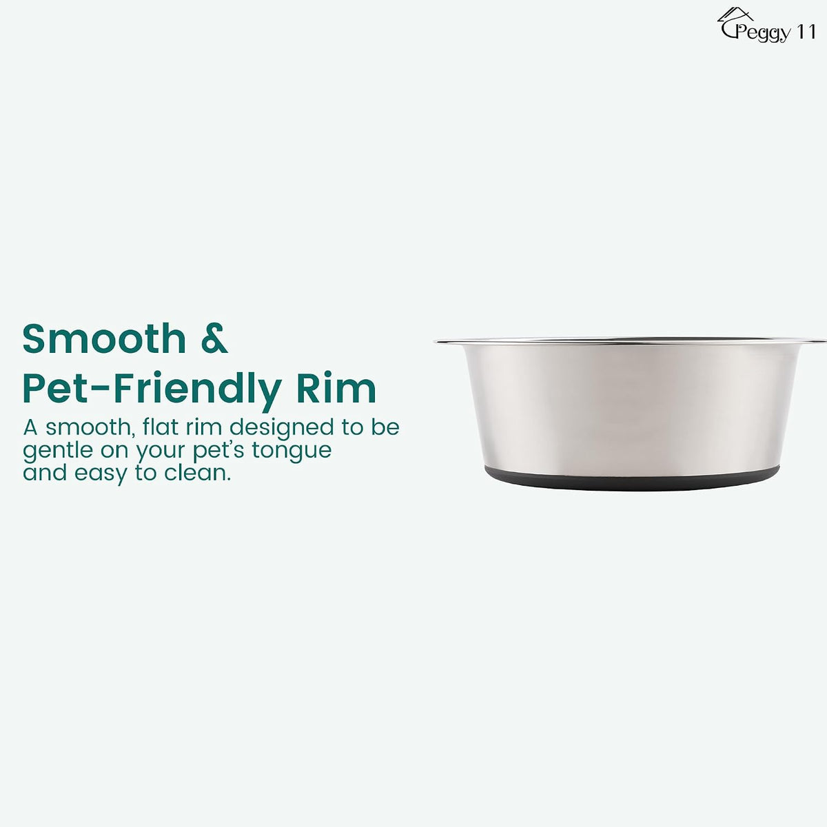 Deep Stainless Steel Dog Bowls, 3 US Cup Each - 2 Bowls / 3 Cups - image 4