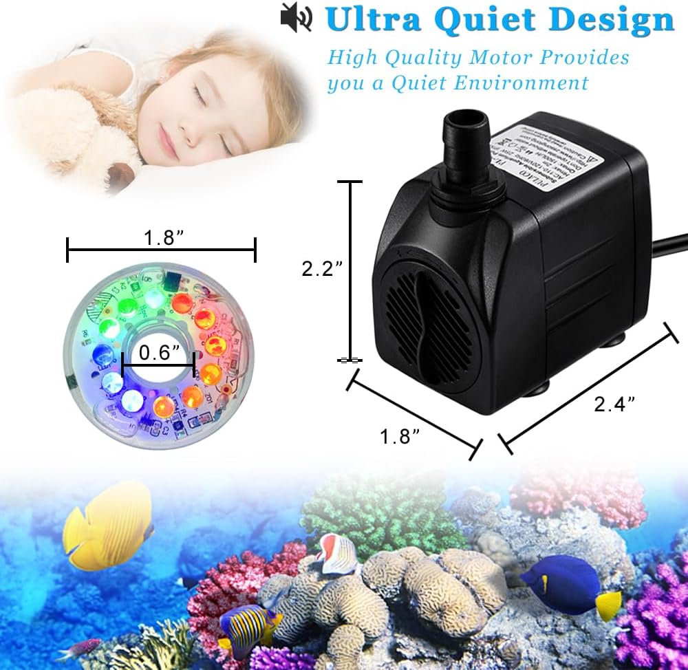160GPH Small Fountain Pump - image 2