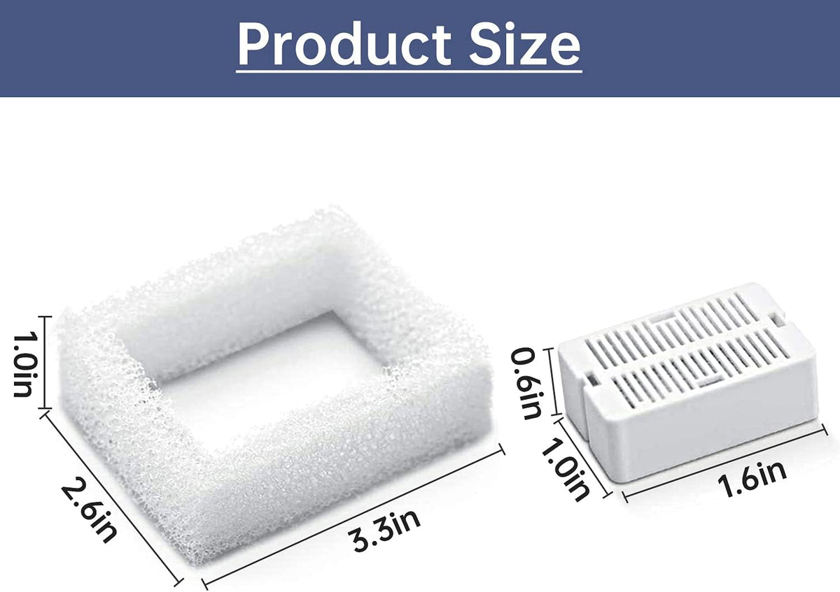 Cat Water Fountain Replacement Filter - 16 Filters & 4 Sponges - image 3