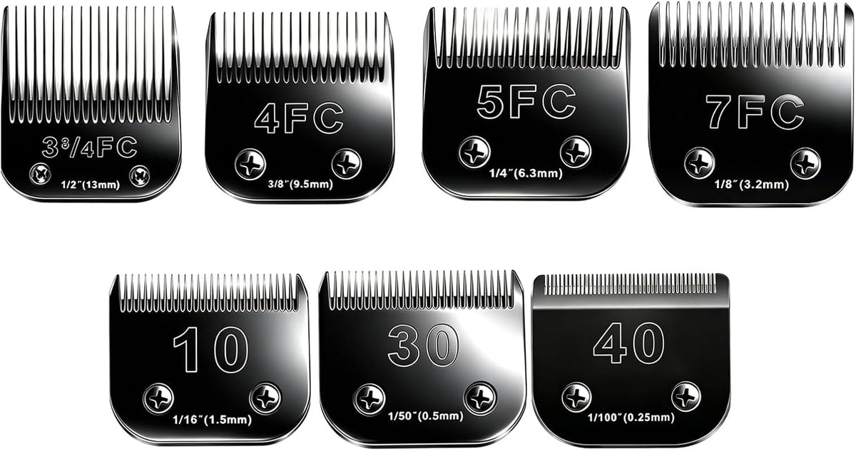 4PCS Dog Grooming Replacement Blades Compatible with Andis/Oster A5 – Essentials for Dogs - 3PCS #4FC