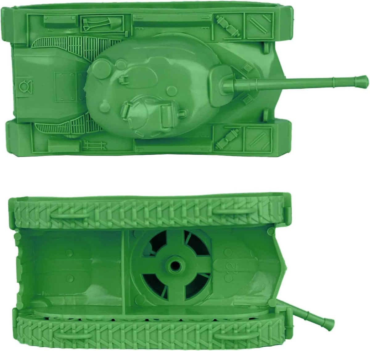 TimMee Toy Tanks for Plastic Army Men, OD Green WW2 3pc - Medium Green - image 3