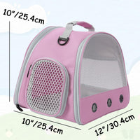 Guinea Pig Carrier Backpack - Pink / Upgraded Mesh - image 2