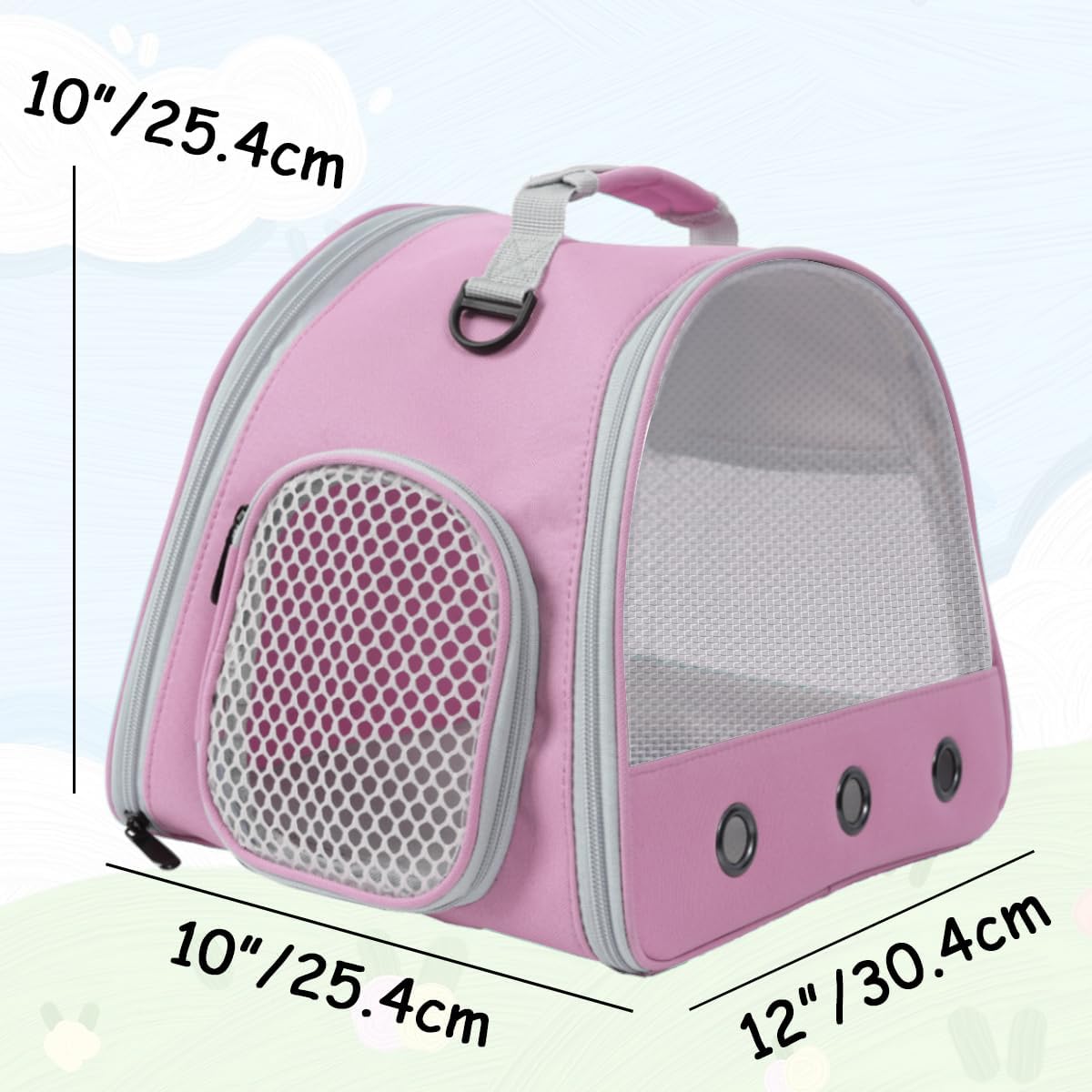 Guinea Pig Carrier Backpack - Pink / Upgraded Mesh - image 2