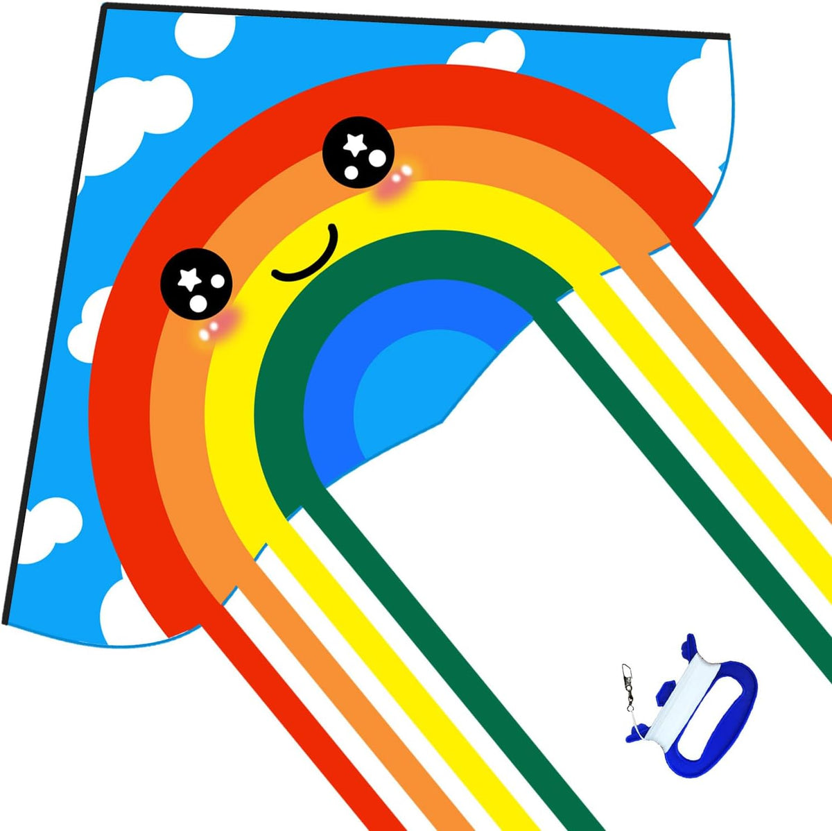 HONBO Large Delta Kite for Kids & Adults - Multi-tails