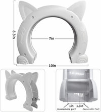 Fhiny Cat Door Interior Door - L: 7" dia / White - image 2