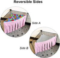 RIOUSSI Guinea Pig Hideout Hideaway Corner Fleece Toys Cage - Pink / Triangle - image 2